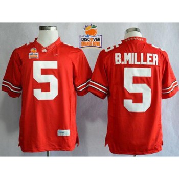 Buckeyes #5 Braxton Miller Red Limited 2014 Discover Orange Bowl Patch Stitched NCAA Jersey Buckeyes #5 Braxton Miller Red Limited 2014 Discover Orange Bowl Patch Stitched NCAA Jersey