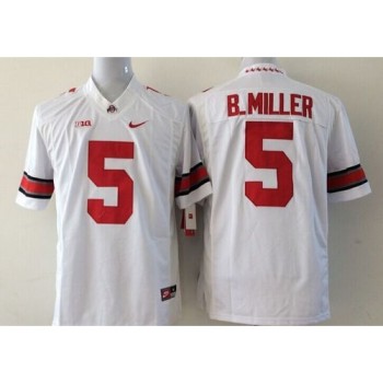 Buckeyes #5 Braxton Miller White Stitched Youth NCAA Jersey Buckeyes #5 Braxton Miller White Stitched Youth NCAA Jersey