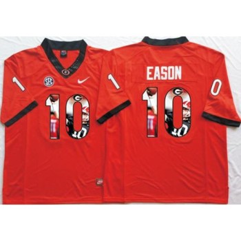 Bulldogs #10 Jacob Eason Red Player Fashion Stitched NCAA Jersey Bulldogs #10 Jacob Eason Red Player Fashion Stitched NCAA Jersey