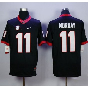 Bulldogs #11 Aaron Murray Black Limited Stitched NCAA Jersey Bulldogs #11 Aaron Murray Black Limited Stitched NCAA Jersey