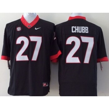 Bulldogs #27 Nick Chubb Black Stitched Youth NCAA Jersey Bulldogs #27 Nick Chubb Black Stitched Youth NCAA Jersey