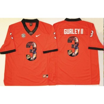 Bulldogs #3 Todd Gurley II Red Player Fashion Stitched NCAA Jersey Bulldogs #3 Todd Gurley II Red Player Fashion Stitched NCAA Jersey