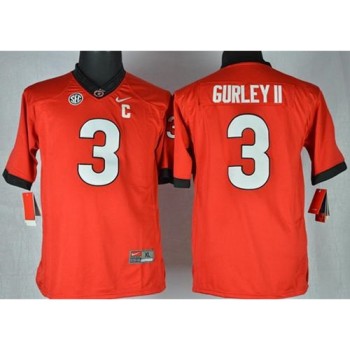 Bulldogs #3 Todd Gurley II Red Stitched Youth NCAA Jersey Bulldogs #3 Todd Gurley II Red Stitched Youth NCAA Jersey