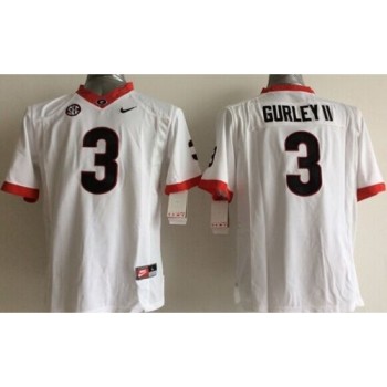 Bulldogs #3 Todd Gurley II White Stitched Youth NCAA Jersey Bulldogs #3 Todd Gurley II White Stitched Youth NCAA Jersey