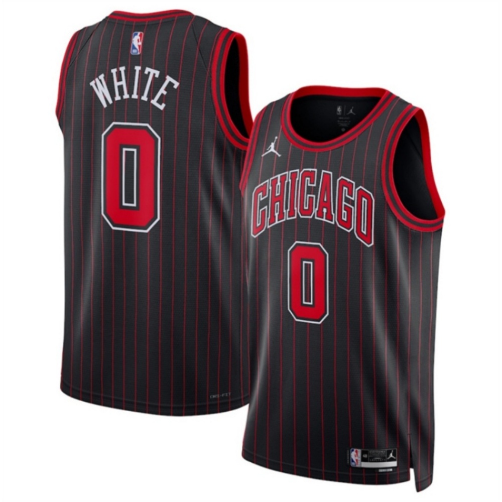 Men's Chicago Bulls #0 Coby White White 202/25 City Edition Stitched Basketball Jersey Men's Chicago Bulls #0 Coby White White 202/25 City Edition Stitched Basketball Jersey