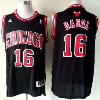 Bulls #16 Pau Gasol Black Revolution 30 Stitched Youth NBA Jersey Bulls #16 Pau Gasol Black Revolution 30 Stitched Youth NBA Jersey