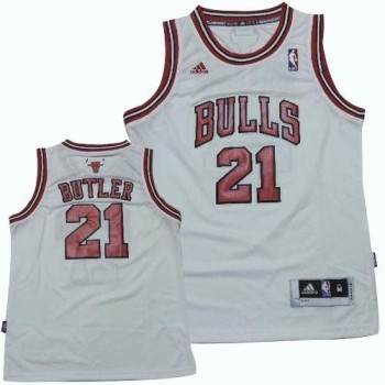 Bulls #21 Jimmy Butler White Revolution 30 Stitched Youth NBA Jersey Bulls #21 Jimmy Butler White Revolution 30 Stitched Youth NBA Jersey