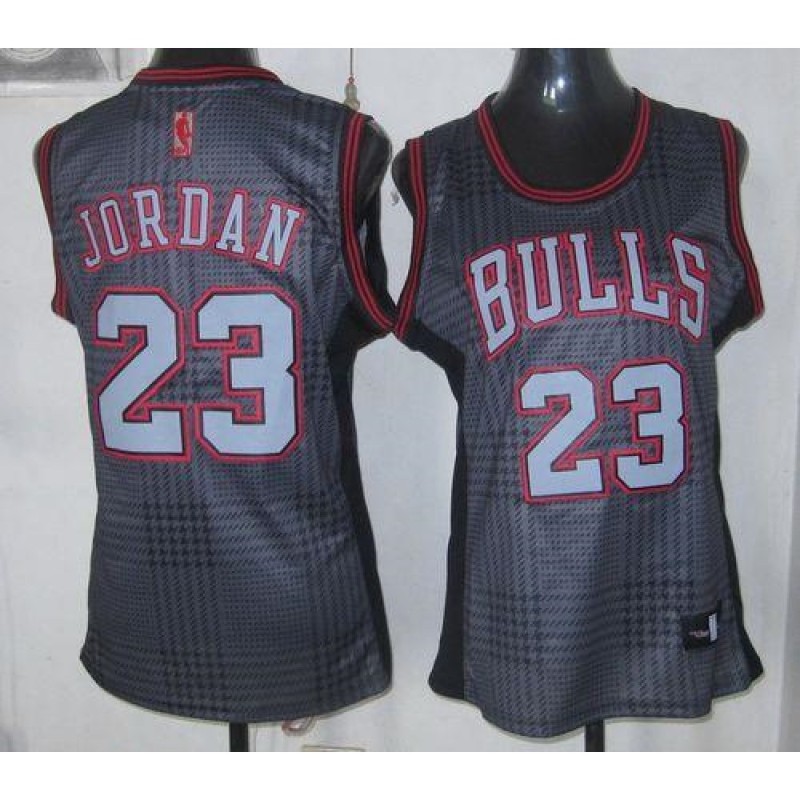 Bulls #23 Michael Jordan Black Women's Rhythm Fashion Stitched NBA Jersey Bulls #23 Michael Jordan Black Women's Rhythm Fashion Stitched NBA Jersey