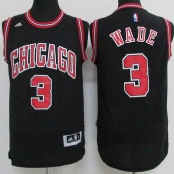 Bulls #3 Dwyane Wade Black Stitched Youth NBA Jersey Bulls #3 Dwyane Wade Black Stitched Youth NBA Jersey