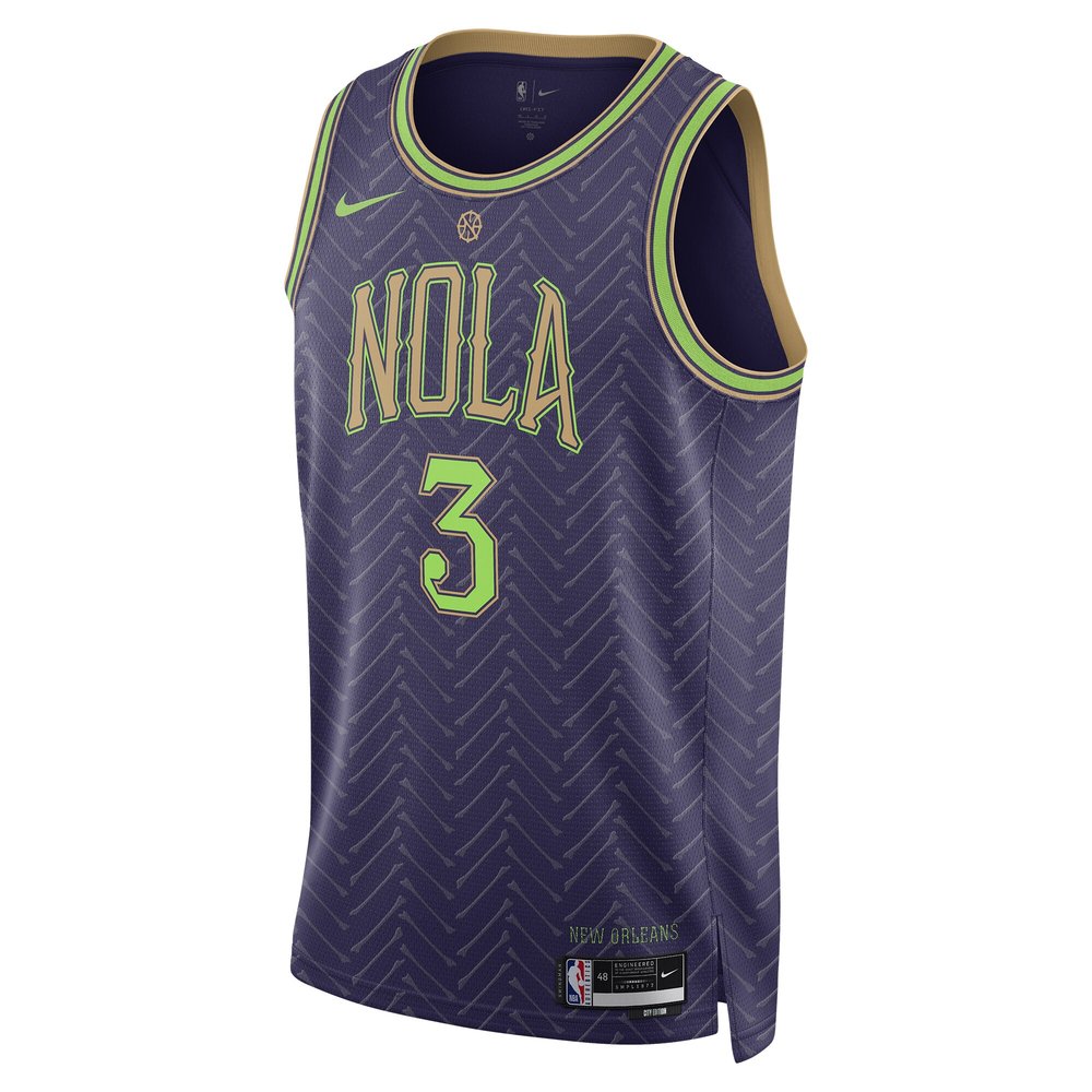 Unisex New Orleans Pelicans CJ McCollum Purple 2024/25 Swingman Player Jersey - City Edition Unisex New Orleans Pelicans CJ McCollum Purple 2024/25 Swingman Player Jersey - City Edition