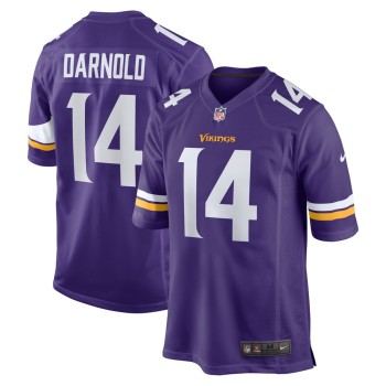 Men's Minnesota Vikings Sam Darnold  Purple Team Game Jersey Men's Minnesota Vikings Sam Darnold  Purple Team Game Jersey
