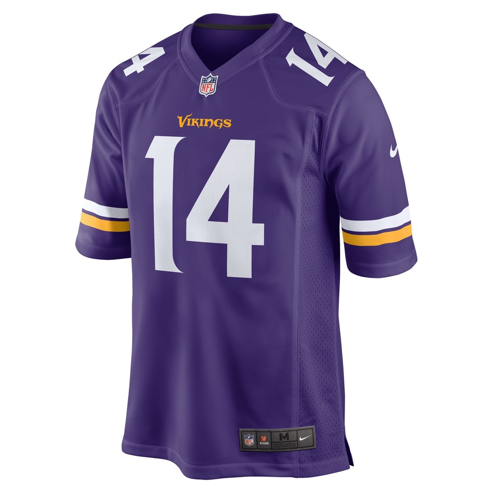 Men's Minnesota Vikings Sam Darnold  Purple Team Game Jersey Men's Minnesota Vikings Sam Darnold  Purple Team Game Jersey