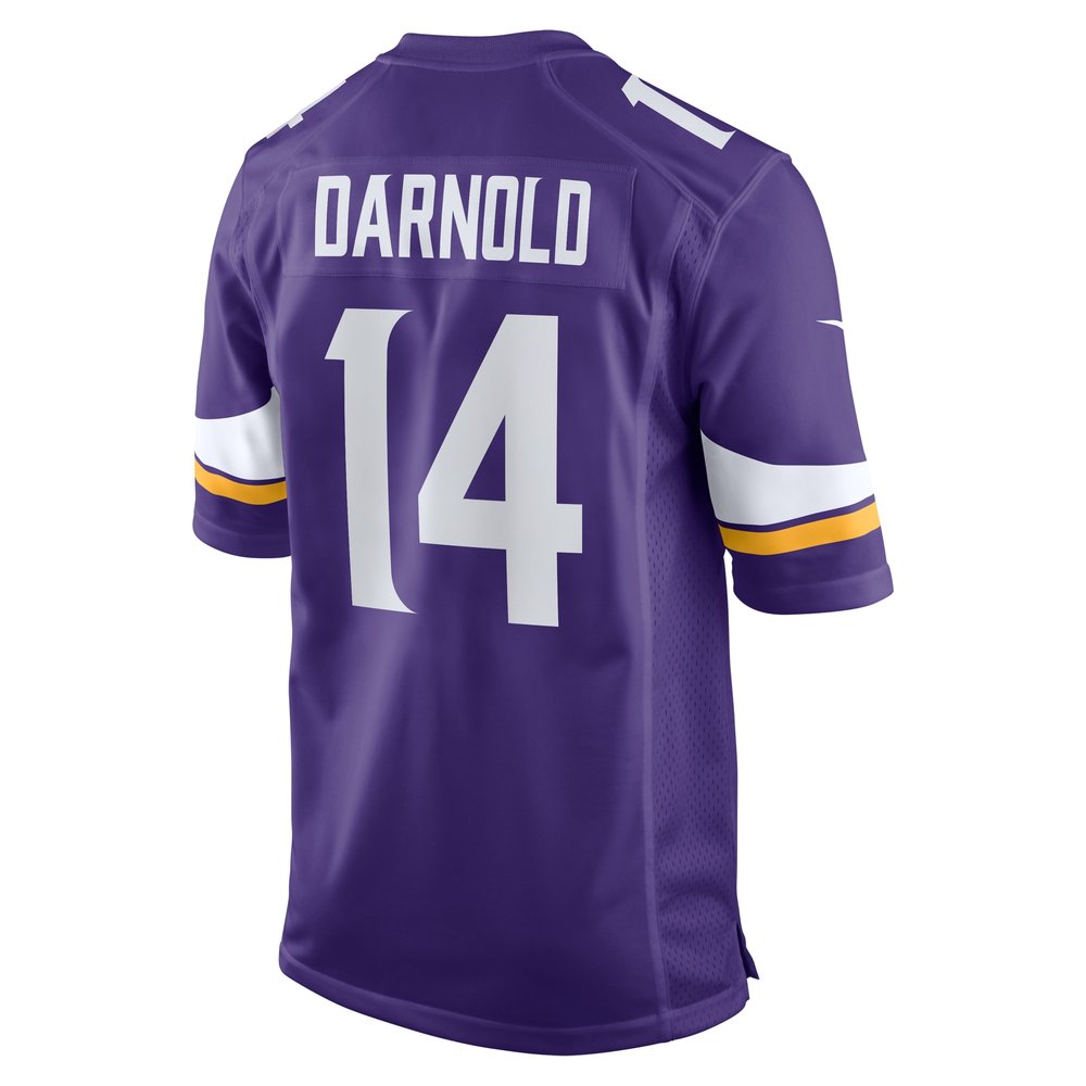 Men's Minnesota Vikings Sam Darnold  Purple Team Game Jersey Men's Minnesota Vikings Sam Darnold  Purple Team Game Jersey