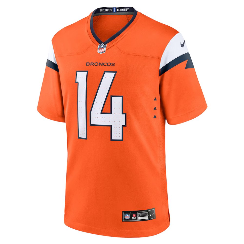 Men's Denver Broncos Courtland Sutton Orange Mile High Collection Game Jersey Men's Denver Broncos Courtland Sutton Orange Mile High Collection Game Jersey