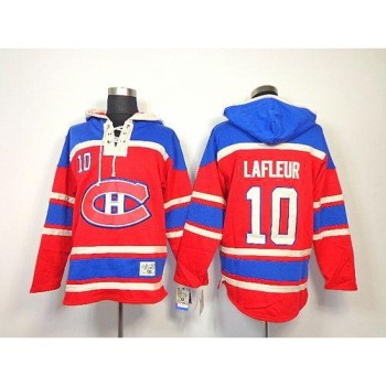 Canadiens #10 Guy Lafleur Red Sawyer Hooded Sweatshirt Stitched NHL Jersey Canadiens #10 Guy Lafleur Red Sawyer Hooded Sweatshirt Stitched NHL Jersey
