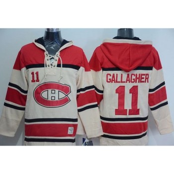 Canadiens #11 Brendan Gallagher Cream Sawyer Hooded Sweatshirt Stitched NHL Jersey Canadiens #11 Brendan Gallagher Cream Sawyer Hooded Sweatshirt Stitched NHL Jersey