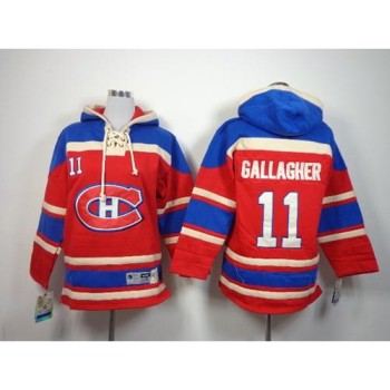Canadiens #11 Brendan Gallagher Red Sawyer Hooded Sweatshirt Stitched Youth NHL Jersey Canadiens #11 Brendan Gallagher Red Sawyer Hooded Sweatshirt Stitched Youth NHL Jersey