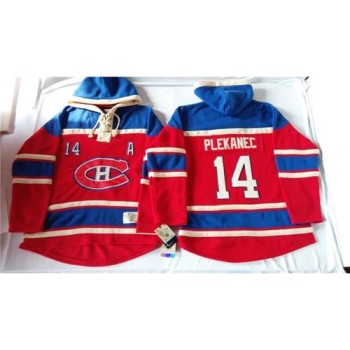 Canadiens #14 Tomas Plekanec Red Sawyer Hooded Sweatshirt Stitched NHL Jersey Canadiens #14 Tomas Plekanec Red Sawyer Hooded Sweatshirt Stitched NHL Jersey