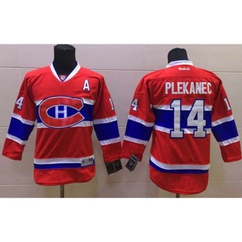 Canadiens #14 Tomas Plekanec Red Stitched Youth NHL Jersey Canadiens #14 Tomas Plekanec Red Stitched Youth NHL Jersey