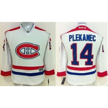 Canadiens #14 Tomas Plekanec White Stitched Youth NHL Jersey Canadiens #14 Tomas Plekanec White Stitched Youth NHL Jersey