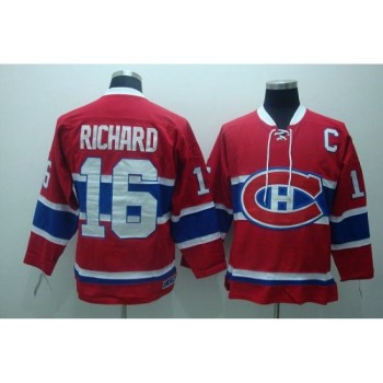 Canadiens #16 Henri Richard Stitched Red CH CCM Throwback NHL Jersey Canadiens #16 Henri Richard Stitched Red CH CCM Throwback NHL Jersey