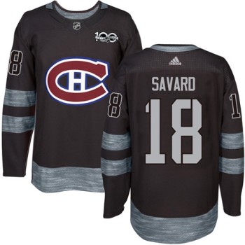 Canadiens #18 Serge Savard Black 1917-2017 100th Anniversary Stitched NHL Jersey Canadiens #18 Serge Savard Black 1917-2017 100th Anniversary Stitched NHL Jersey