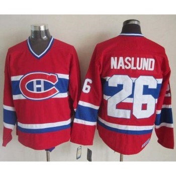 Canadiens #26 Mats Naslund Red CCM Throwback Stitched NHL Jersey Canadiens #26 Mats Naslund Red CCM Throwback Stitched NHL Jersey