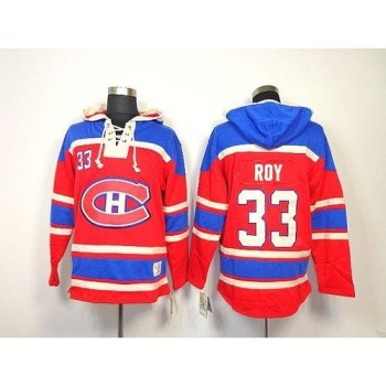 Canadiens #33 Patrick Roy Red Sawyer Hooded Sweatshirt Stitched NHL Jersey Canadiens #33 Patrick Roy Red Sawyer Hooded Sweatshirt Stitched NHL Jersey