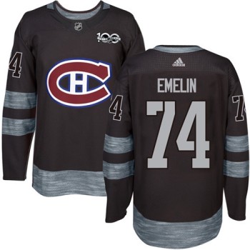 Canadiens #74 Alexei Emelin Black 1917-2017 100th Anniversary Stitched NHL Jersey Canadiens #74 Alexei Emelin Black 1917-2017 100th Anniversary Stitched NHL Jersey