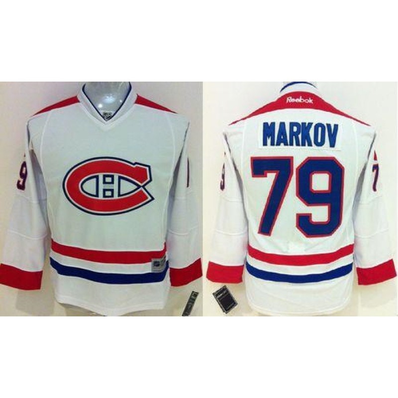 Canadiens #79 Andrei Markov White Stitched Youth NHL Jersey Canadiens #79 Andrei Markov White Stitched Youth NHL Jersey