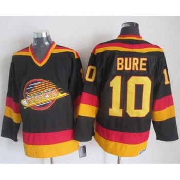 Canucks #10 Pavel Bure Black/Gold CCM Throwback Stitched NHL Jersey Canucks #10 Pavel Bure Black/Gold CCM Throwback Stitched NHL Jersey