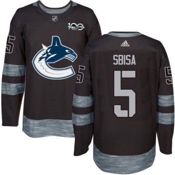 Canucks #5 Luca Sbisa Black 1917-2017 100th Anniversary Stitched NHL Jersey Canucks #5 Luca Sbisa Black 1917-2017 100th Anniversary Stitched NHL Jersey