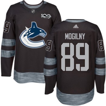 Canucks #89 Alexander Mogilny Black 1917-2017 100th Anniversary Stitched NHL Jersey Canucks #89 Alexander Mogilny Black 1917-2017 100th Anniversary Stitched NHL Jersey