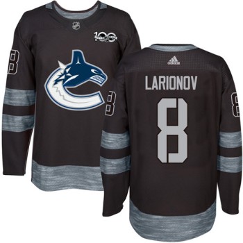 Canucks #8 Igor Larionov Black 1917-2017 100th Anniversary Stitched NHL Jersey Canucks #8 Igor Larionov Black 1917-2017 100th Anniversary Stitched NHL Jersey