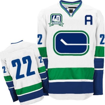 Canucks D.sedin #22 Stitched White Third 40TH Patch NHL Jersey Canucks D.sedin #22 Stitched White Third 40TH Patch NHL Jersey