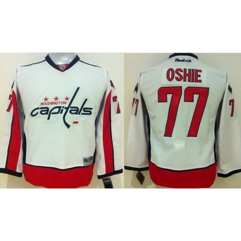 Capitals #77 T.J Oshie White Stitched Youth NHL Jersey Capitals #77 T.J Oshie White Stitched Youth NHL Jersey