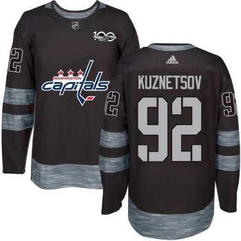 Capitals #92 Evgeny Kuznetsov Black 1917-2017 100th Anniversary Stitched NHL Jersey Capitals #92 Evgeny Kuznetsov Black 1917-2017 100th Anniversary Stitched NHL Jersey