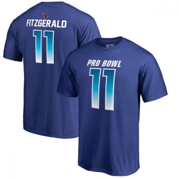 Cardinals #11 Larry Fitzgerald AFC Pro Line 2018 NFL Pro Bowl Royal T-Shirt Cardinals #11 Larry Fitzgerald AFC Pro Line 2018 NFL Pro Bowl Royal T-Shirt