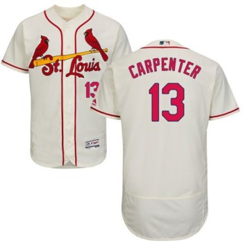 Cardinals #13 Matt Carpenter Cream Flexbase Authentic Collection Stitched MLB Jersey Cardinals #13 Matt Carpenter Cream Flexbase Authentic Collection Stitched MLB Jersey