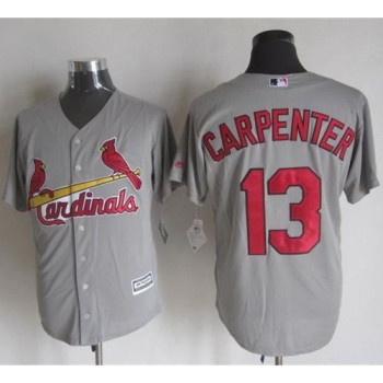 Cardinals #13 Matt Carpenter Grey New Cool Base Stitched MLB Jersey Cardinals #13 Matt Carpenter Grey New Cool Base Stitched MLB Jersey