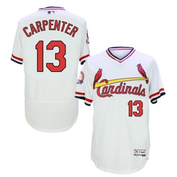 Cardinals #13 Matt Carpenter White Flexbase Authentic Collection Cooperstown Stitched MLB Jersey Cardinals #13 Matt Carpenter White Flexbase Authentic Collection Cooperstown Stitched MLB Jersey