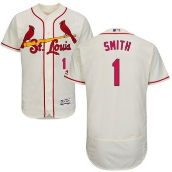 Cardinals #1 Ozzie Smith Cream Flexbase Authentic Collection Stitched MLB Jersey Cardinals #1 Ozzie Smith Cream Flexbase Authentic Collection Stitched MLB Jersey