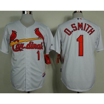 Cardinals #1 Ozzie Smith White Cool Base Stitched MLB Jersey Cardinals #1 Ozzie Smith White Cool Base Stitched MLB Jersey