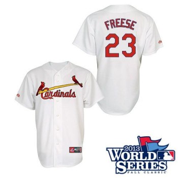 Cardinals #23 David Freese White Cool Base 2013 World Series Patch Stitched MLB Jersey Cardinals #23 David Freese White Cool Base 2013 World Series Patch Stitched MLB Jersey