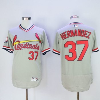 Cardinals #37 Keith Hernandez Grey Flexbase Authentic Collection Cooperstown Stitched MLB Jersey Cardinals #37 Keith Hernandez Grey Flexbase Authentic Collection Cooperstown Stitched MLB Jersey