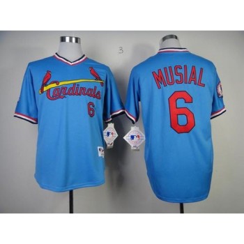 Cardinals #6 Stan Musial Blue 1982 Turn Back The Clock Stitched MLB Jersey Cardinals #6 Stan Musial Blue 1982 Turn Back The Clock Stitched MLB Jersey