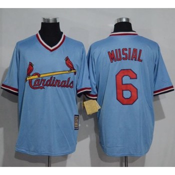 Cardinals #6 Stan Musial Blue Cooperstown Throwback Stitched MLB Jersey Cardinals #6 Stan Musial Blue Cooperstown Throwback Stitched MLB Jersey