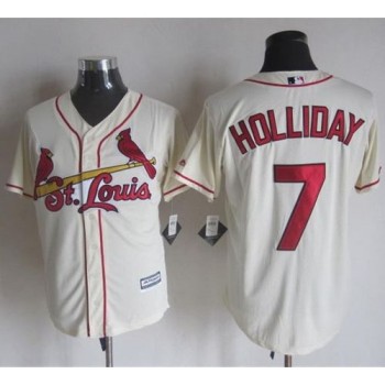 Cardinals #7 Matt Holliday Cream New Cool Base Stitched MLB Jersey Cardinals #7 Matt Holliday Cream New Cool Base Stitched MLB Jersey