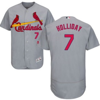 Cardinals #7 Matt Holliday Grey Flexbase Authentic Collection Stitched MLB Jersey Cardinals #7 Matt Holliday Grey Flexbase Authentic Collection Stitched MLB Jersey