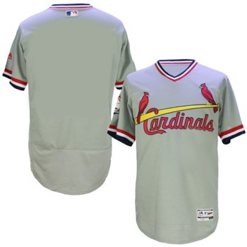 Cardinals Blank Grey Flexbase Authentic Collection Cooperstown Stitched MLB Jersey Cardinals Blank Grey Flexbase Authentic Collection Cooperstown Stitched MLB Jersey